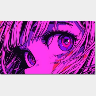 Anime Girl Eyes Posters and Art